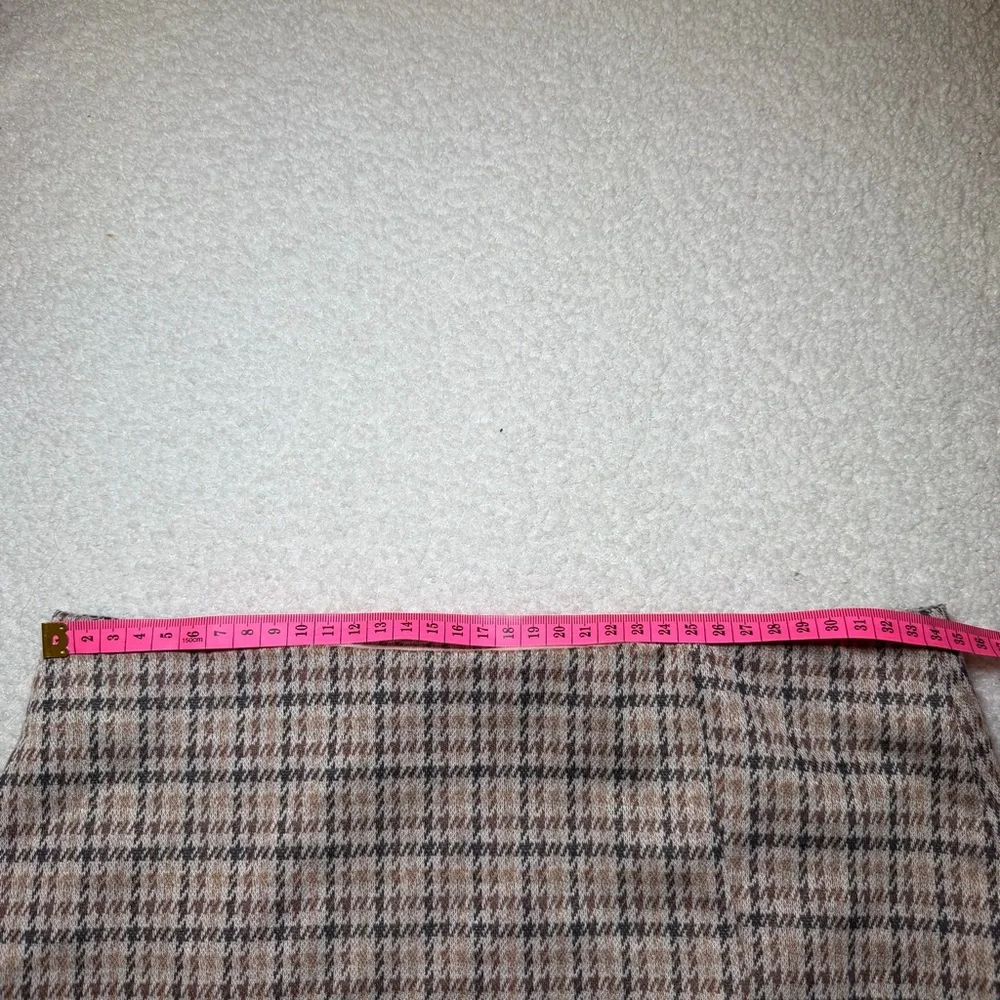 American Eagle Outfitters Plaid Mini Skort - Brown and Black - Picture 5 of 6